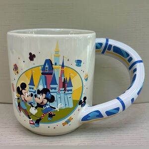 Disney Parks Castle Monorail Mickey Minnie Magical Day Ceramic Coffee Mug NEW